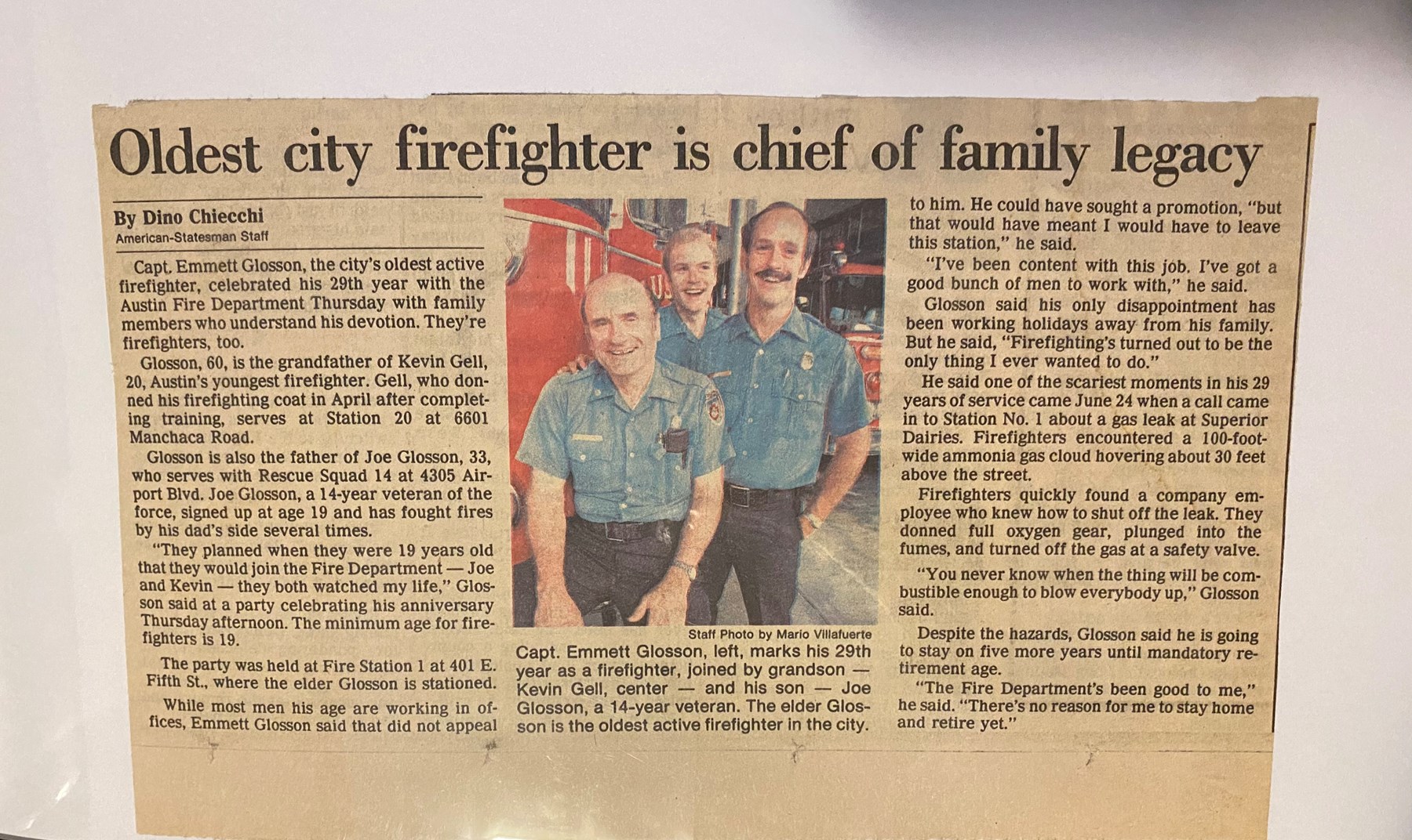 Emmett Glosson Obituary Austin Tx
