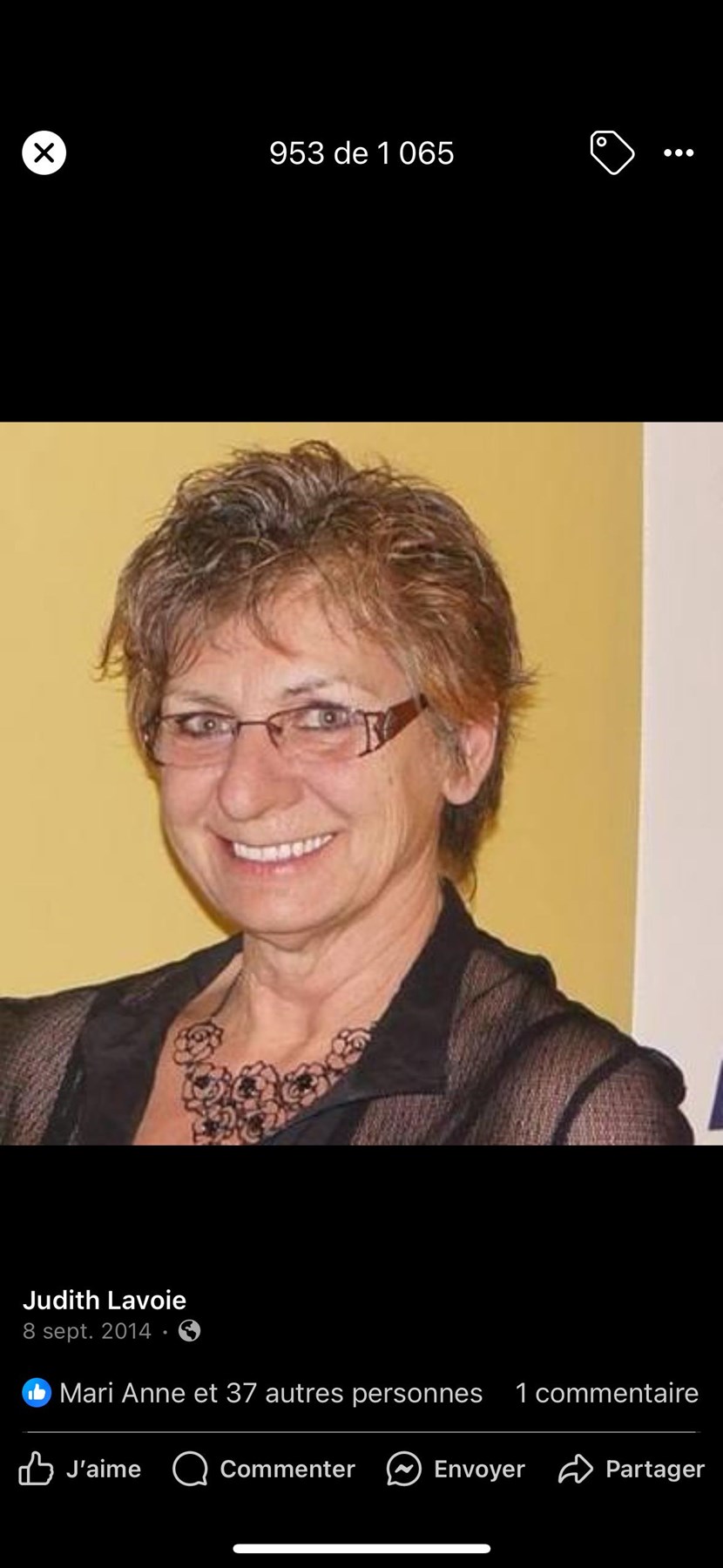 Obituary of Judith Lavoie