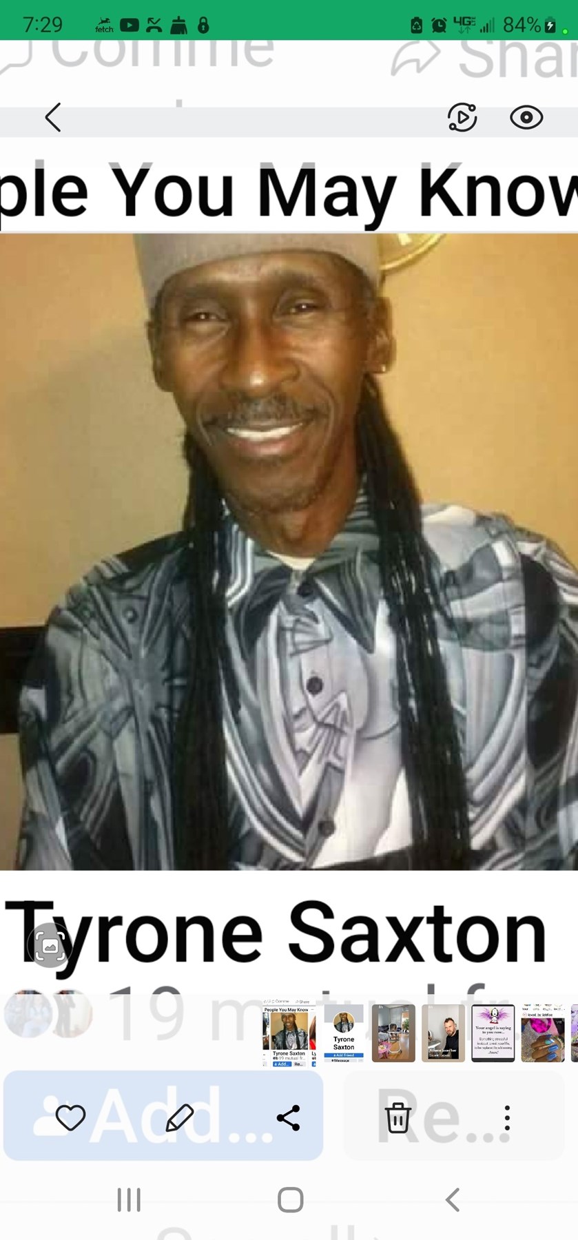 Obituary of Tyrone Saxton