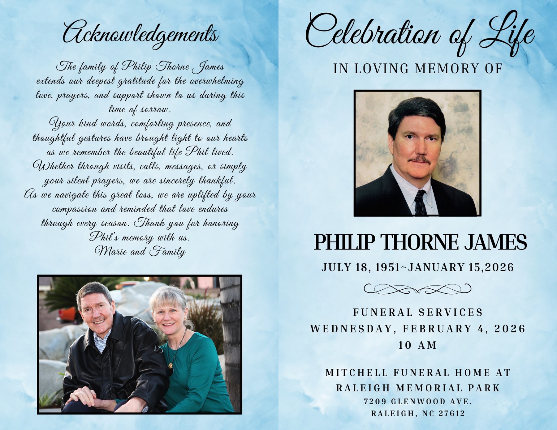 Obituary of Philip "Phil" Thorne James