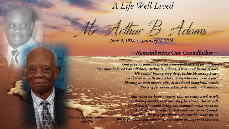 Obituary of Arthur B. Adams