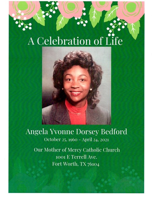 Obituary of Angela Yvonne Bedford