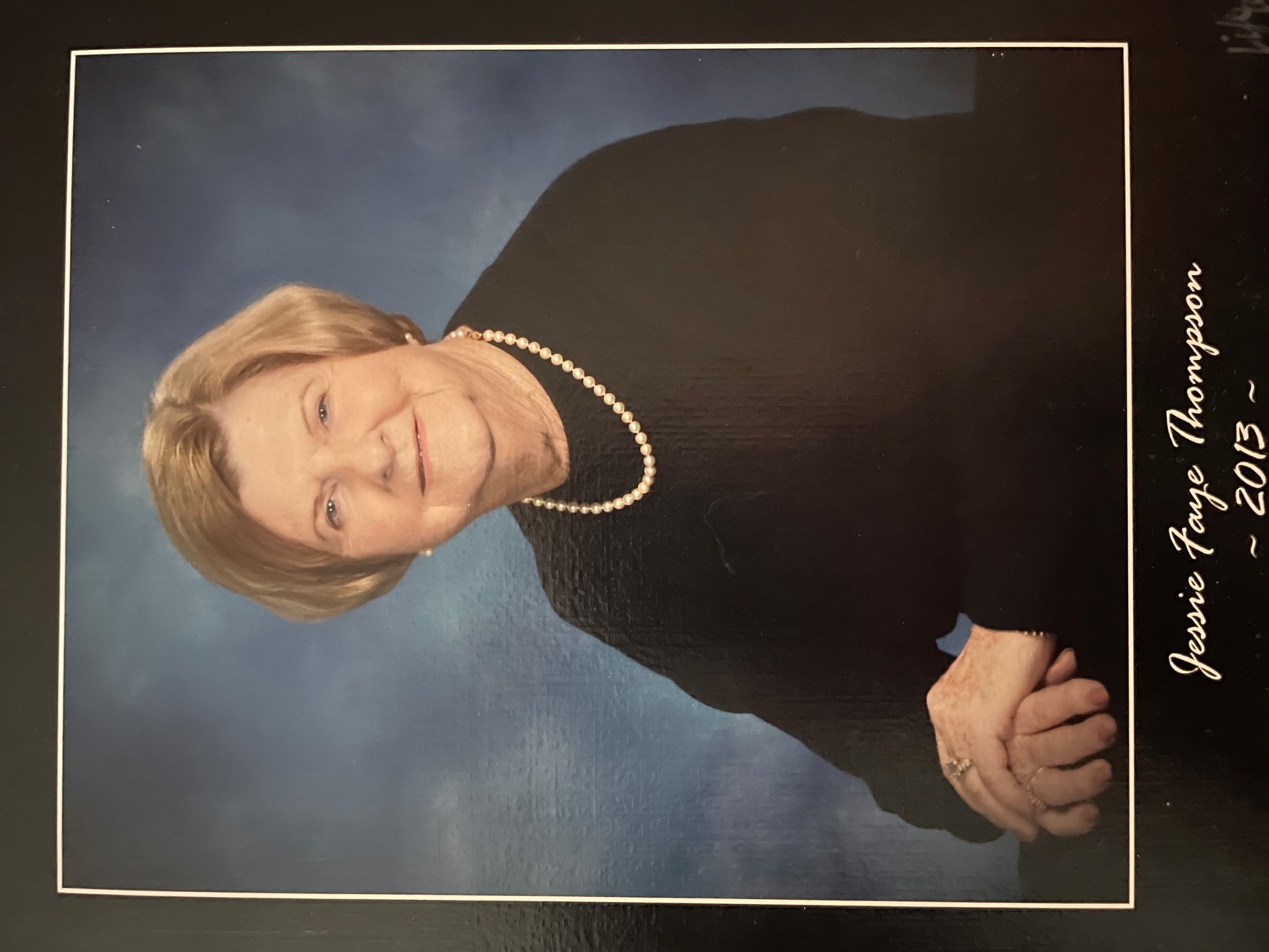 Avis de décès de Jessie "Faye" Thompson