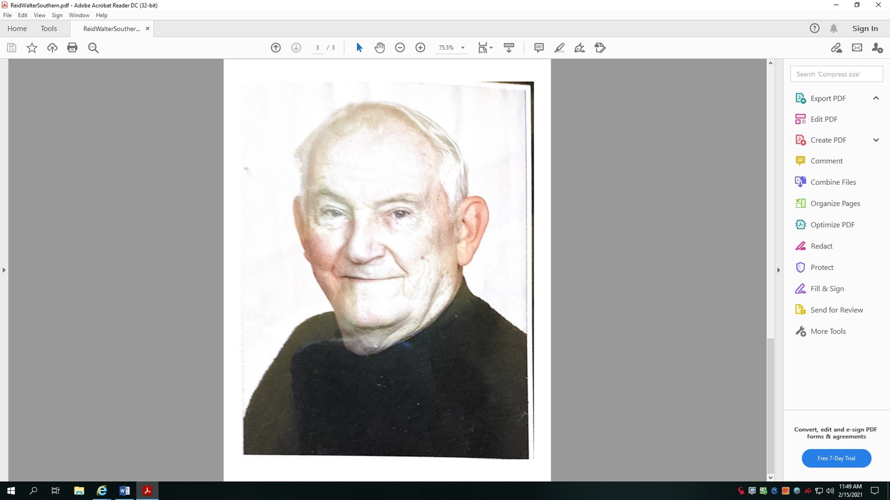 Obituary of Reid Walter Southern