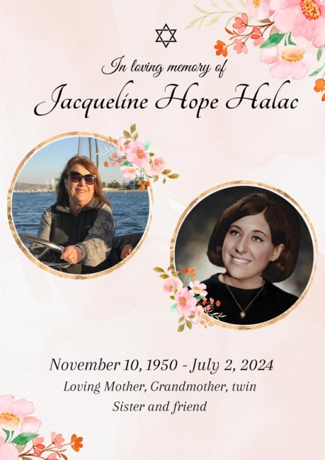 Obituary of Jacqueline Hope Halac