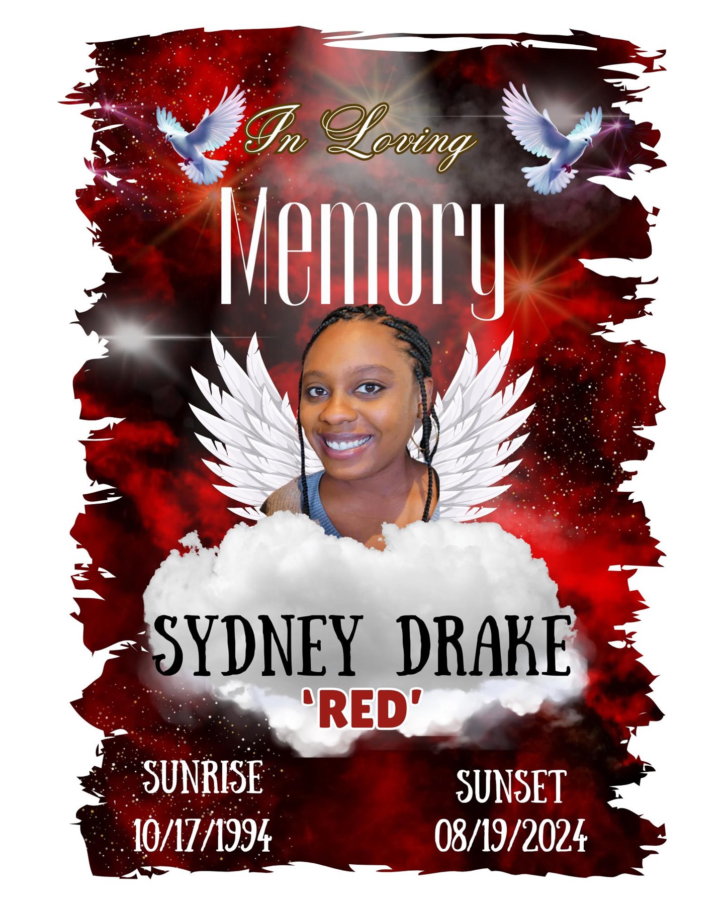 Obituary of Ms. Sydney "Red" Danielle Drake