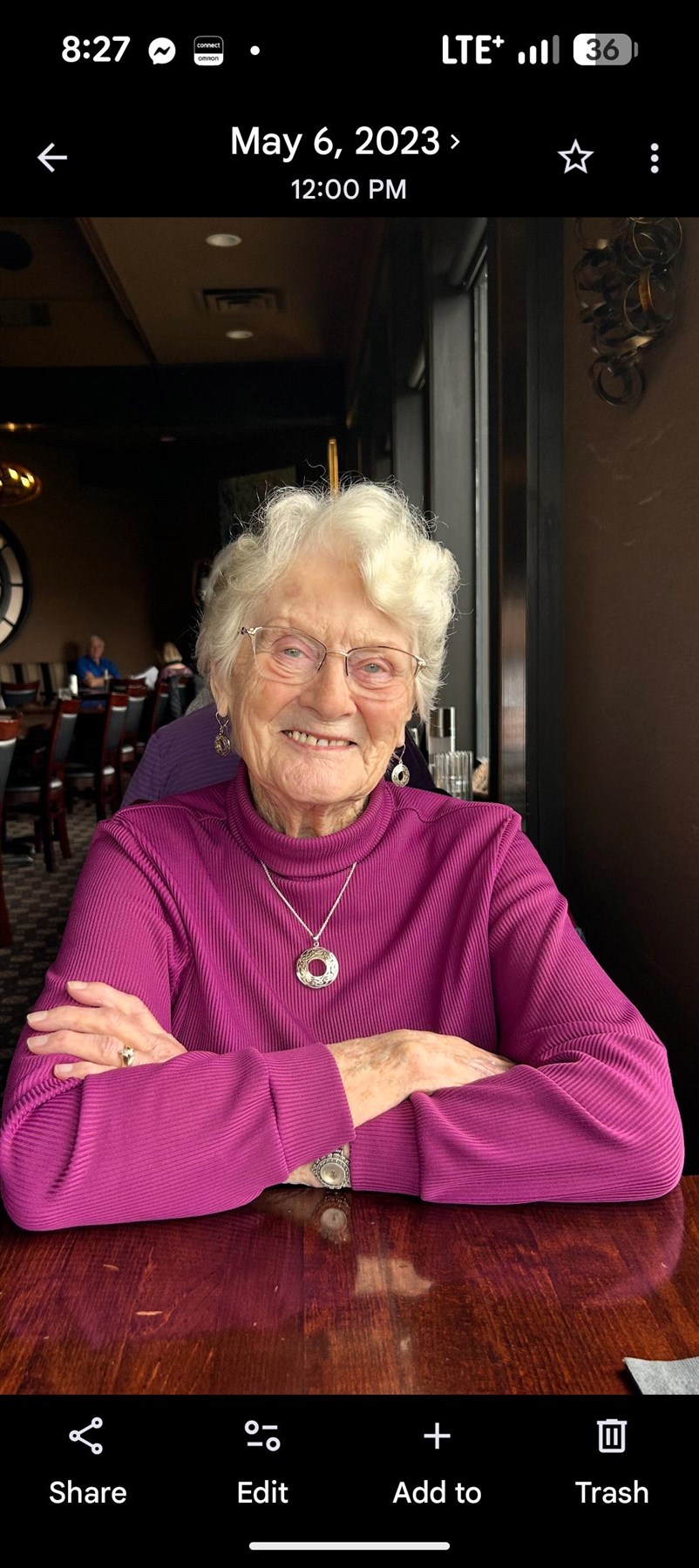 Avis de décès de Elizabeth Johanna Van Grondelle