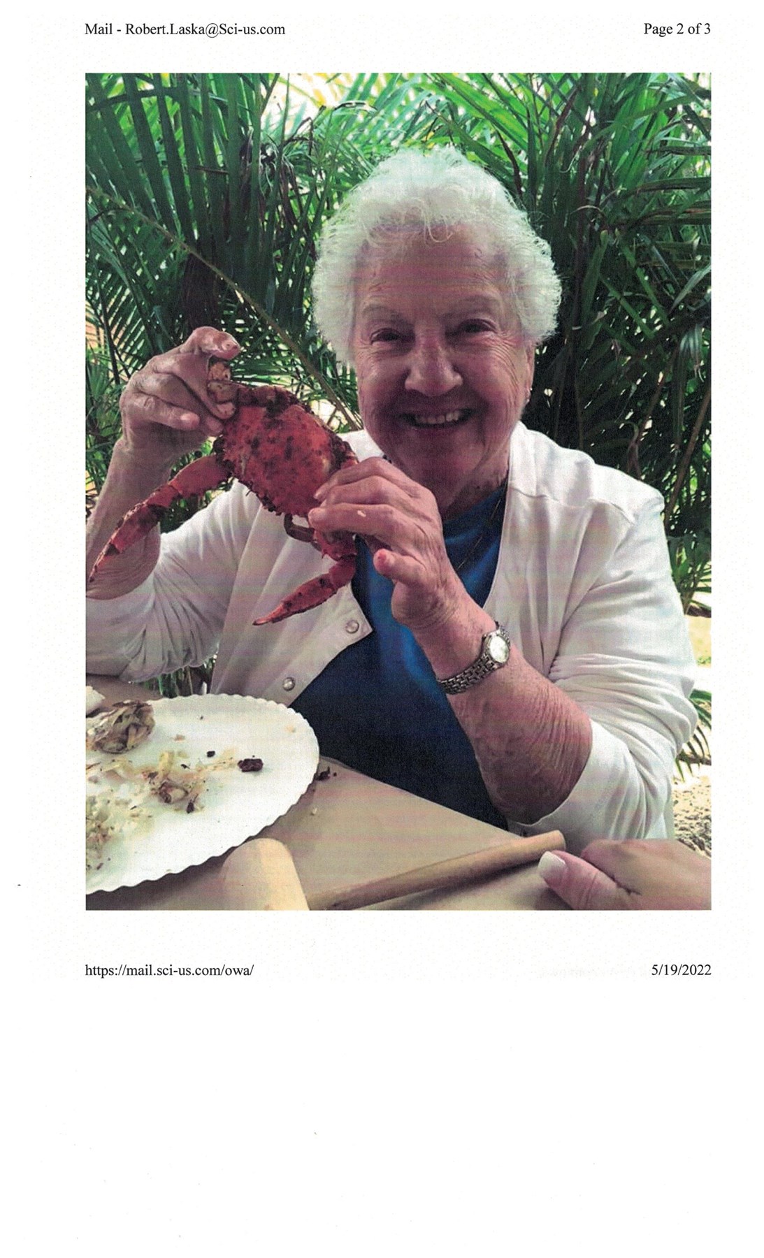 Avis de décès de Josephine La Nasa