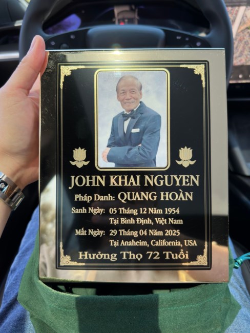 Obituary of Ông John Khải Nguyễn