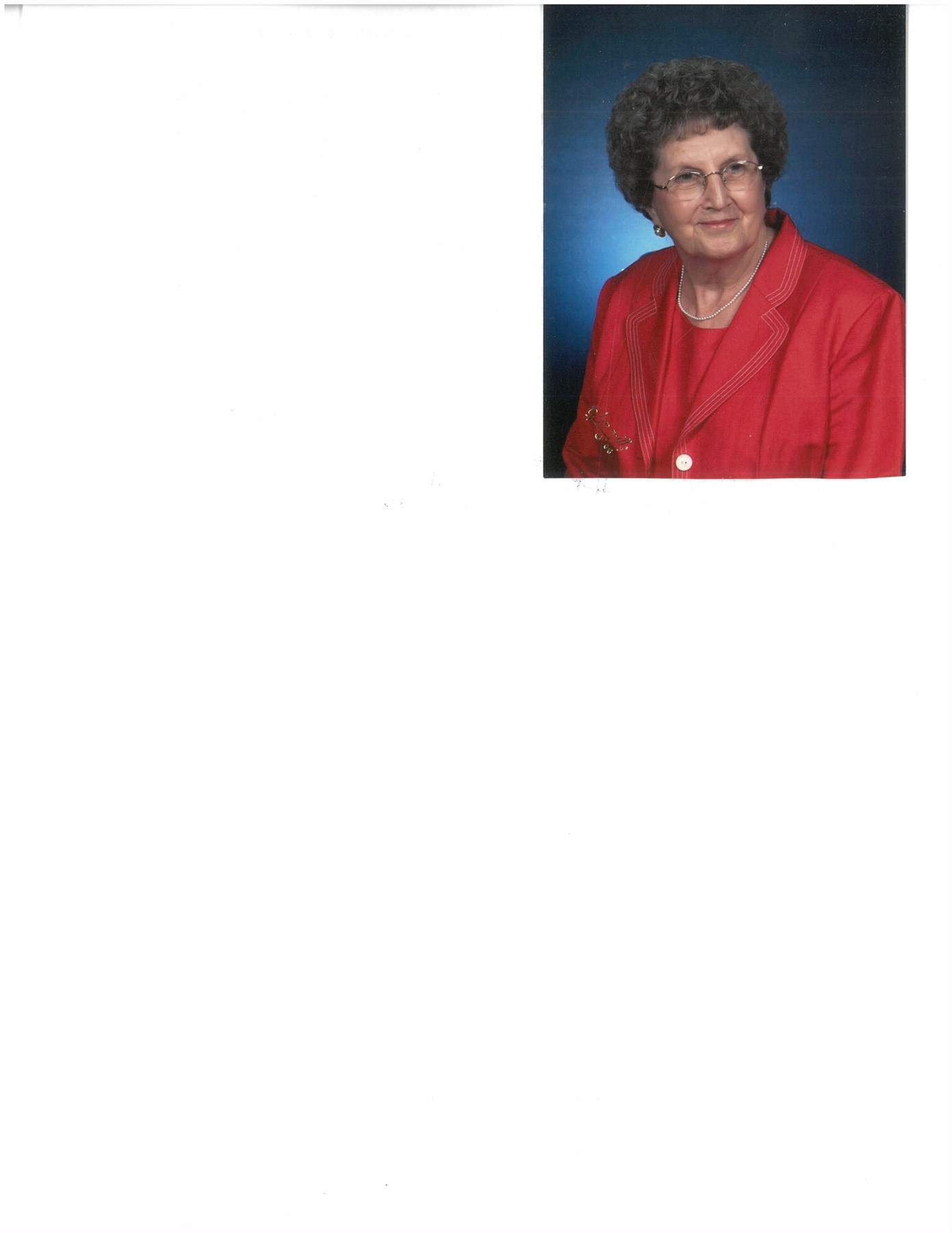 Avis de décès de Mrs. Margaret Jean Marsh