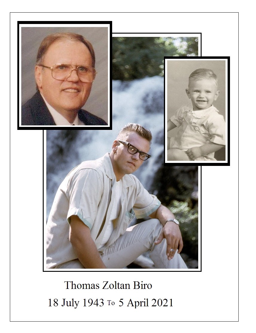 Obituary of Thomas Zoltan Biro