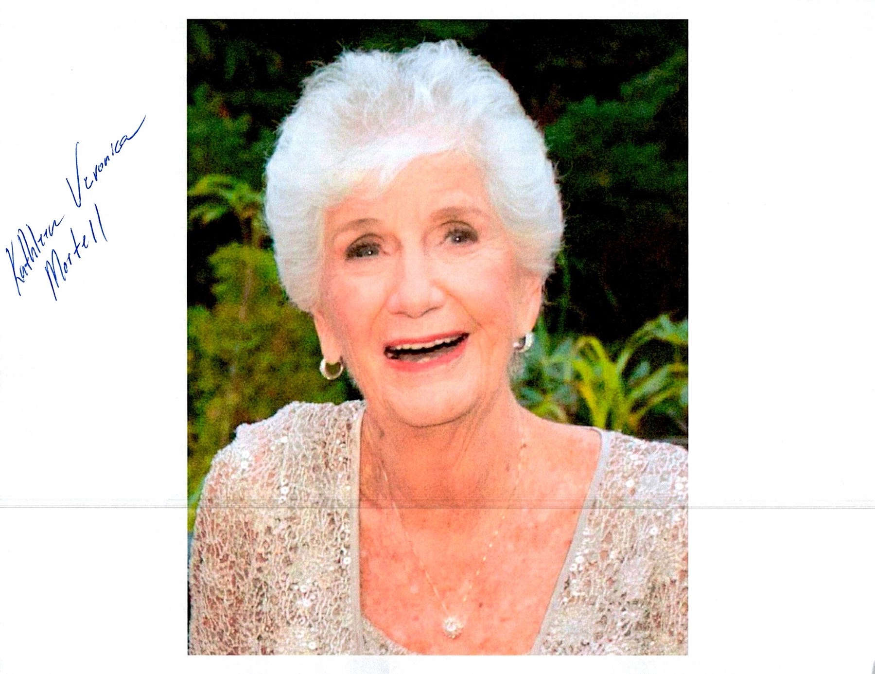 Obituary of Kathleen Veronica Mortell