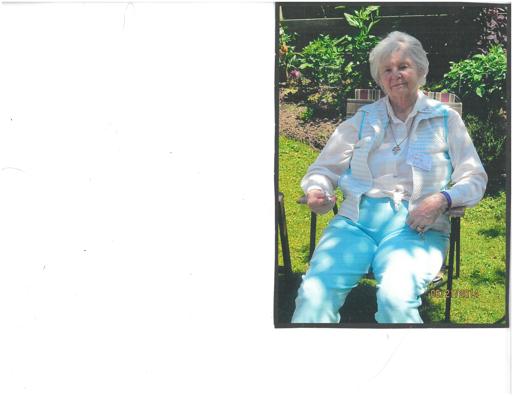 Obituary of Priscilla Lillian Tate-Smith