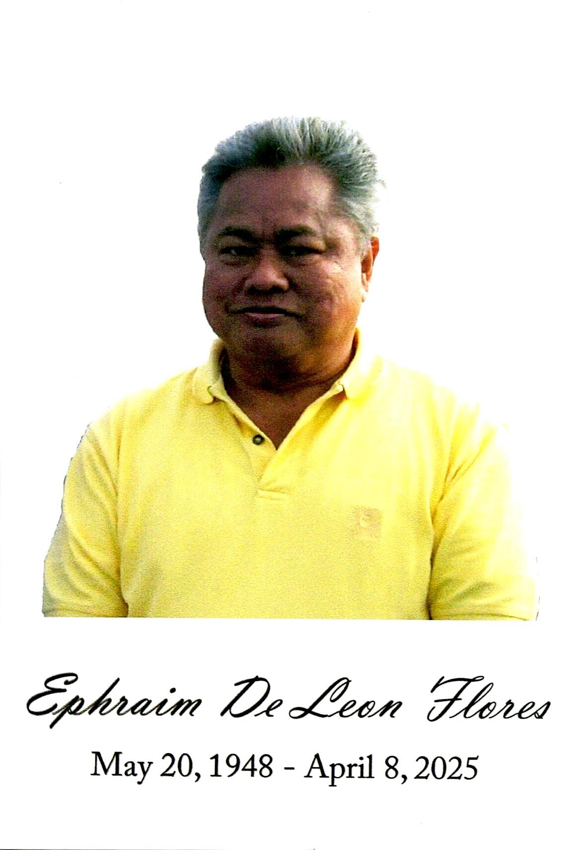 Obituario de Ephraim Flores