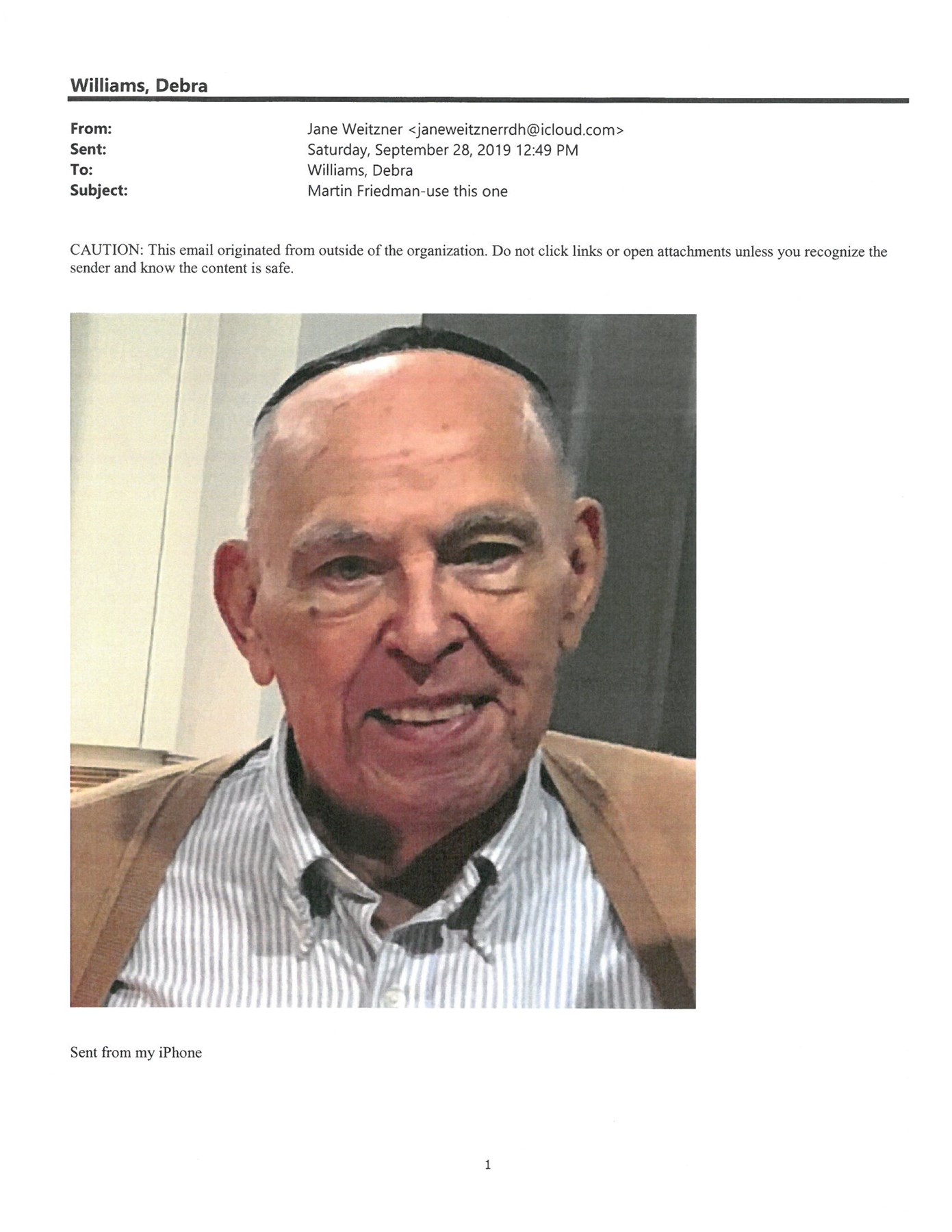 Obituary of Martin Friedman