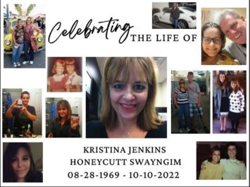 Obituario de Kristina Jenkins Swayngim