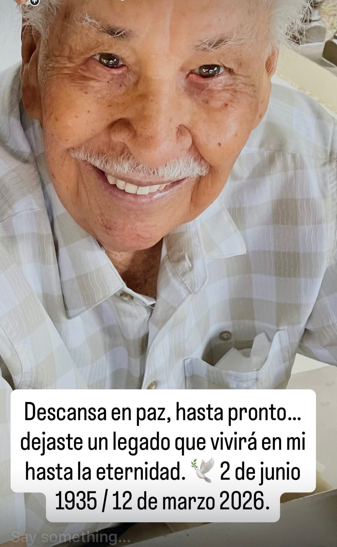 Obituary of Samuel Príncipe Santiago