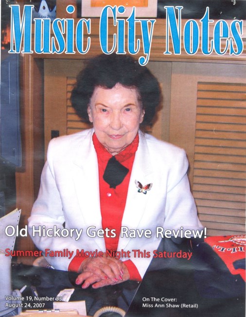 Obituary of Ann Flury Shaw