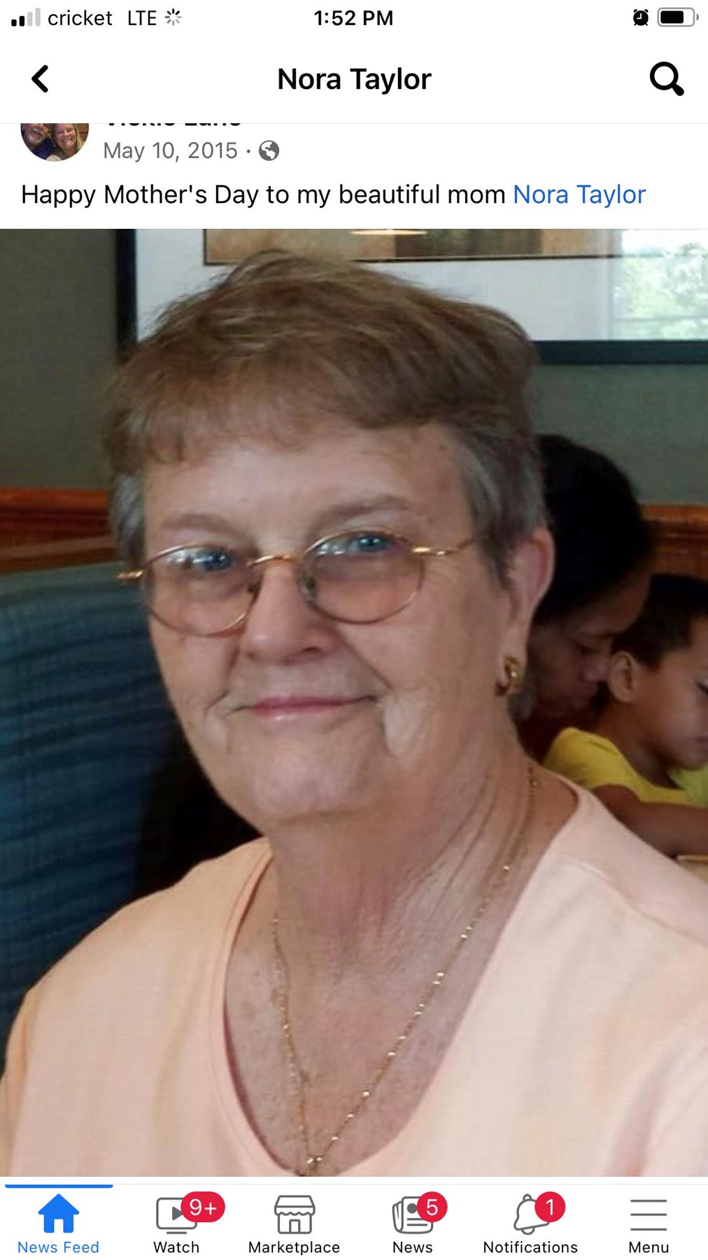 Obituary of Nora Eliese Taylor