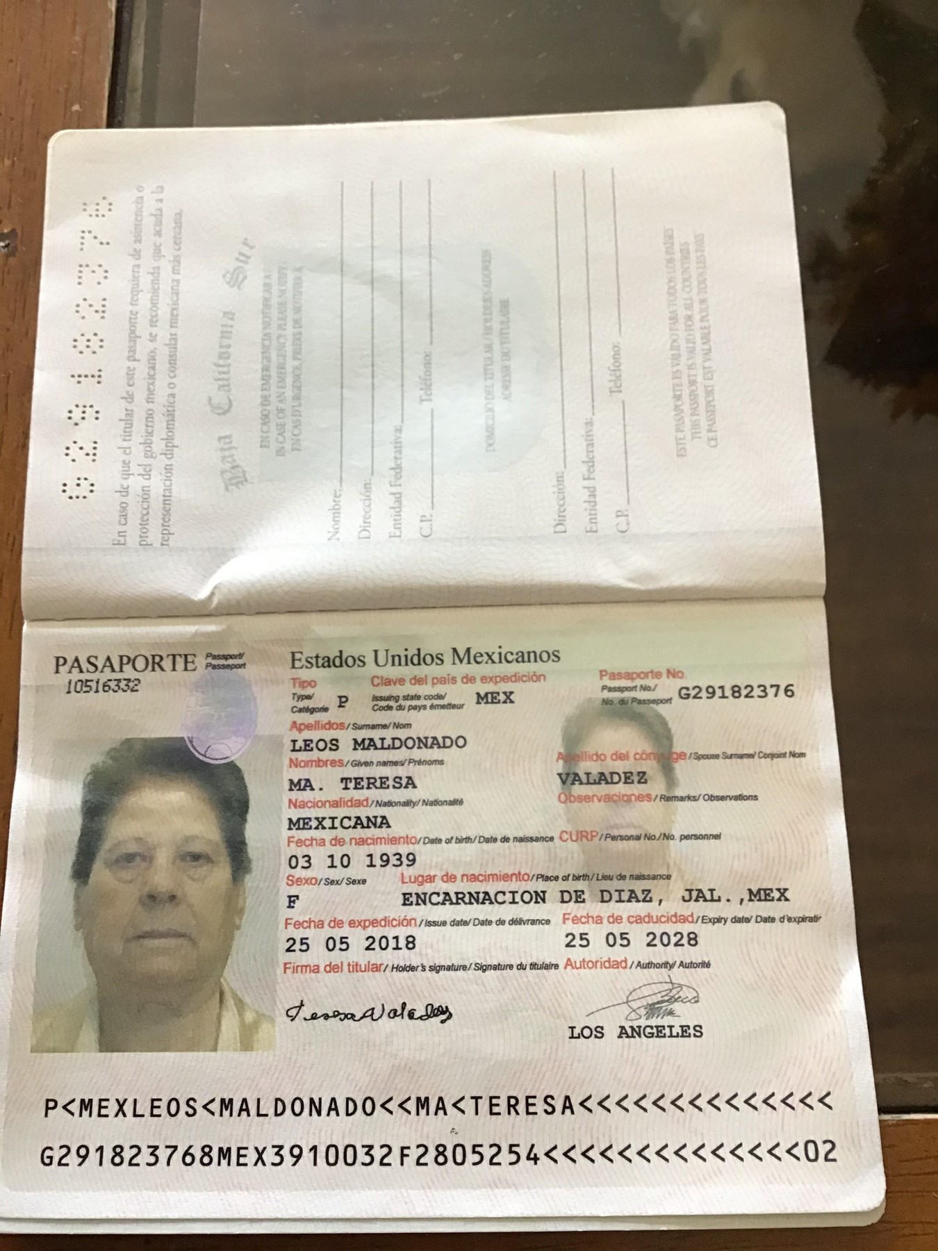 Obituary of Maria Teresa Valadez