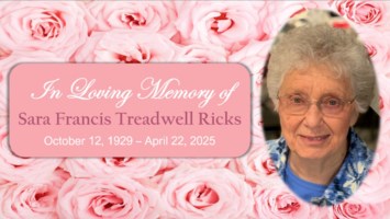 Obituary of Sara Treadwell Ricks