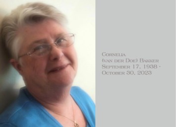 Obituary of Cornelia Bakker