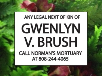Obituary of Gwenlyn Brush