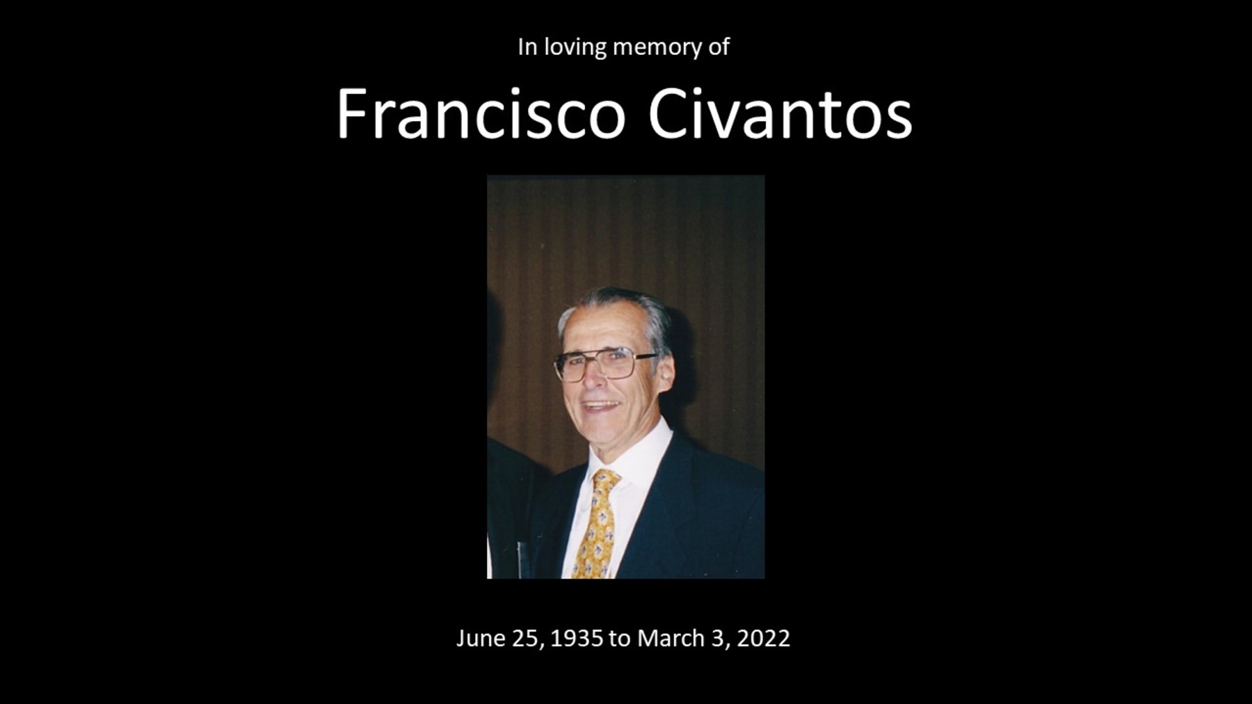 Obituario de Francisco Civantos