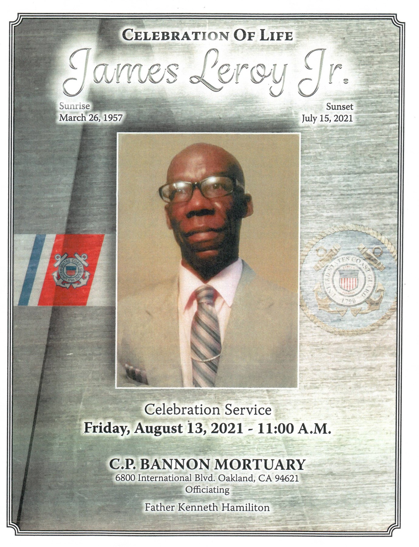 Obituary of James Leroy Jr.