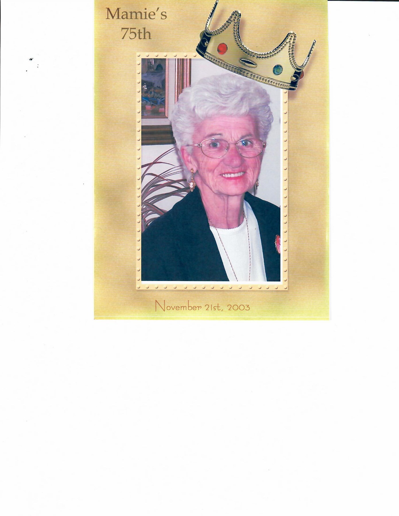 Obituary of Mamie Manzella