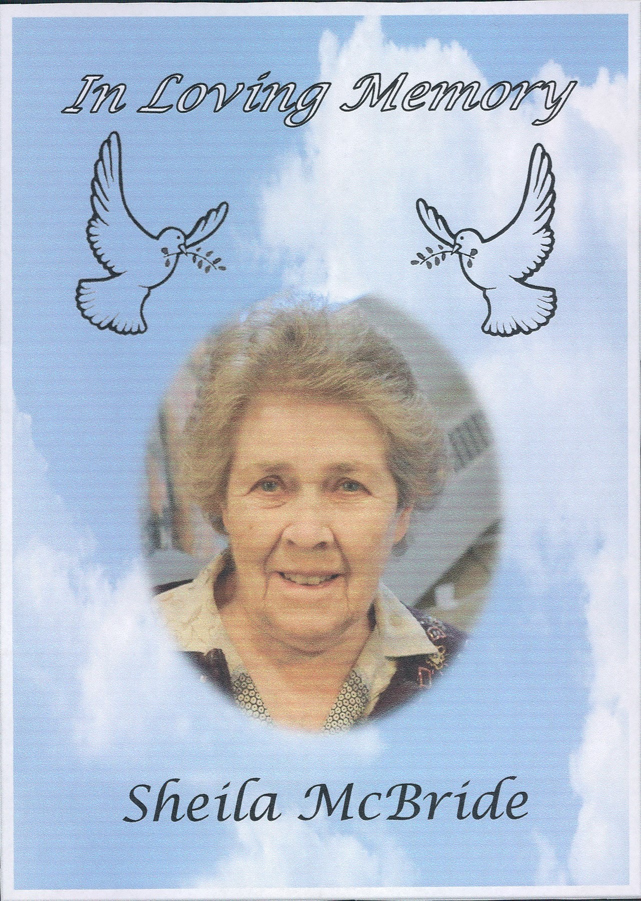 Obituary of Sheila Doris McBride
