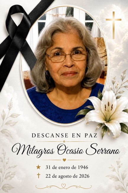 Obituario de Milagros Ocasio Serrano