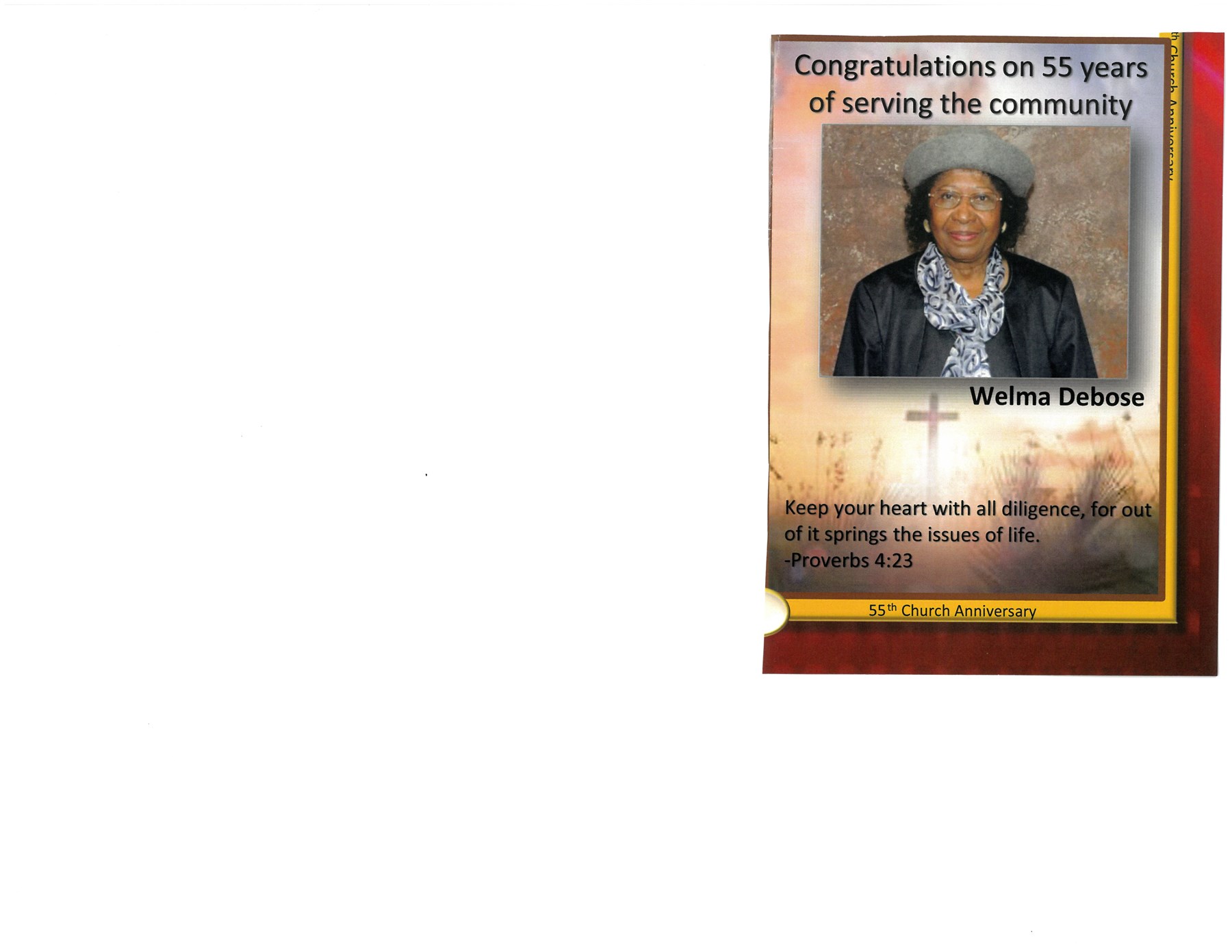 Obituary of Welma Hunt DeBose