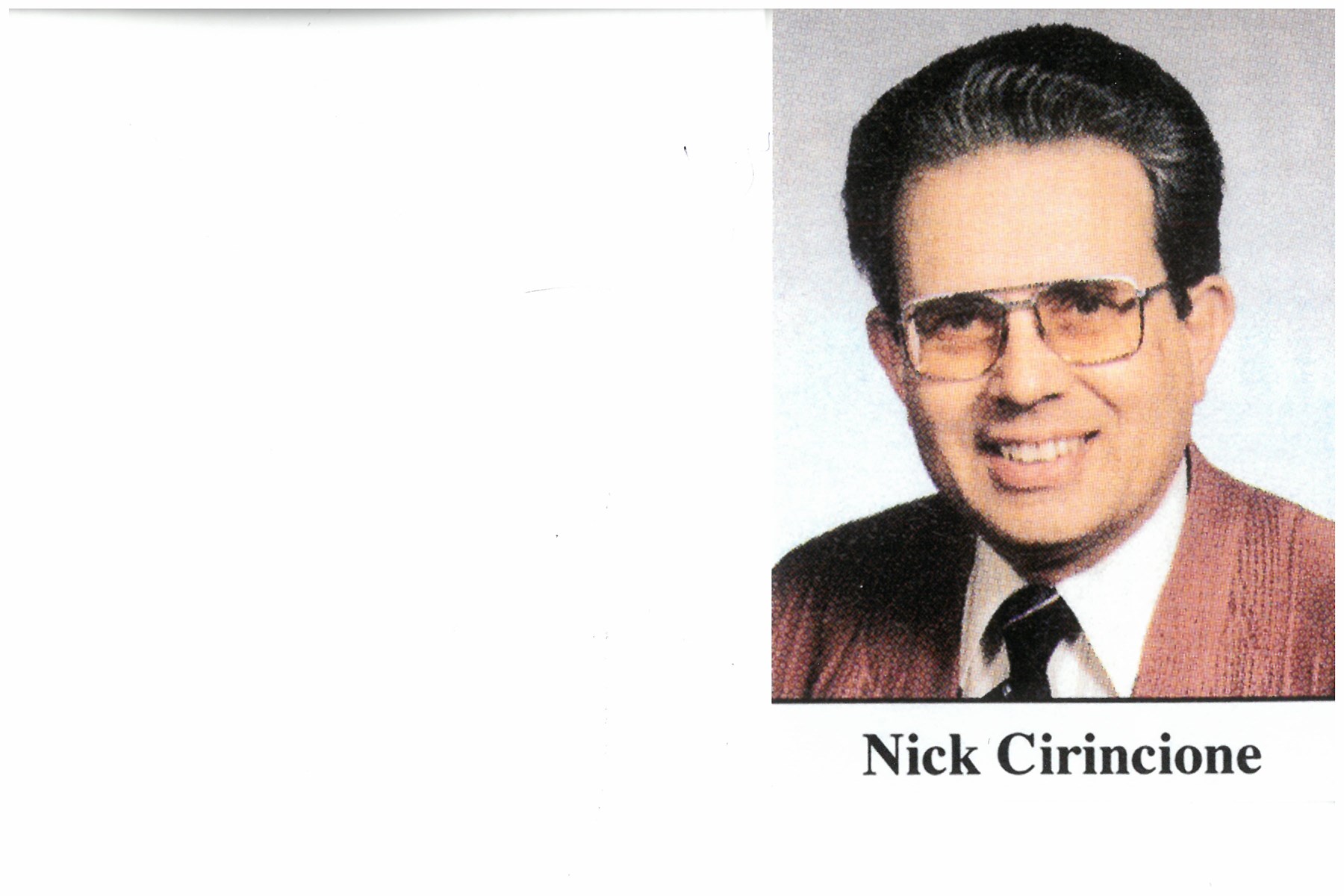 Obituary of Dominick "Nick" Cirincione