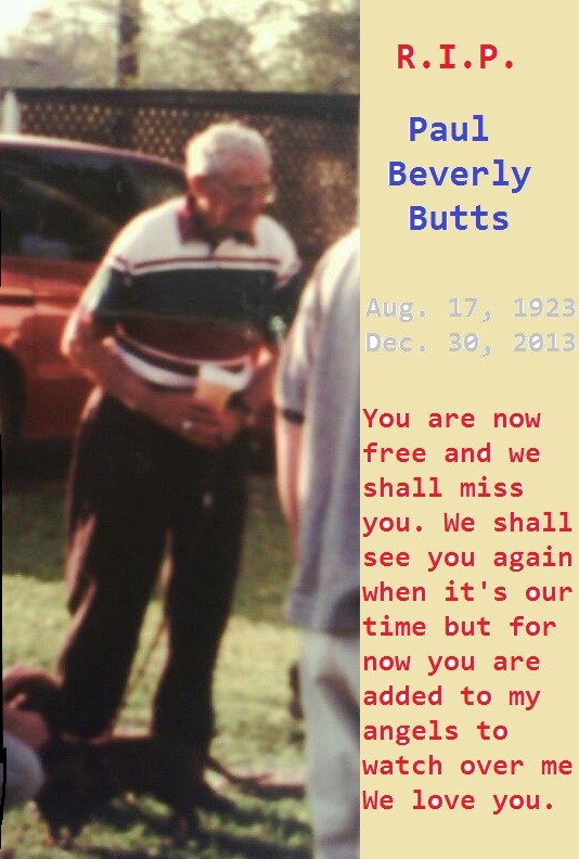Obituary of Paul Beverly Butts