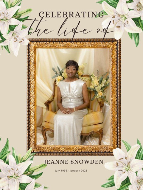 Obituary of Jeanne Snowden