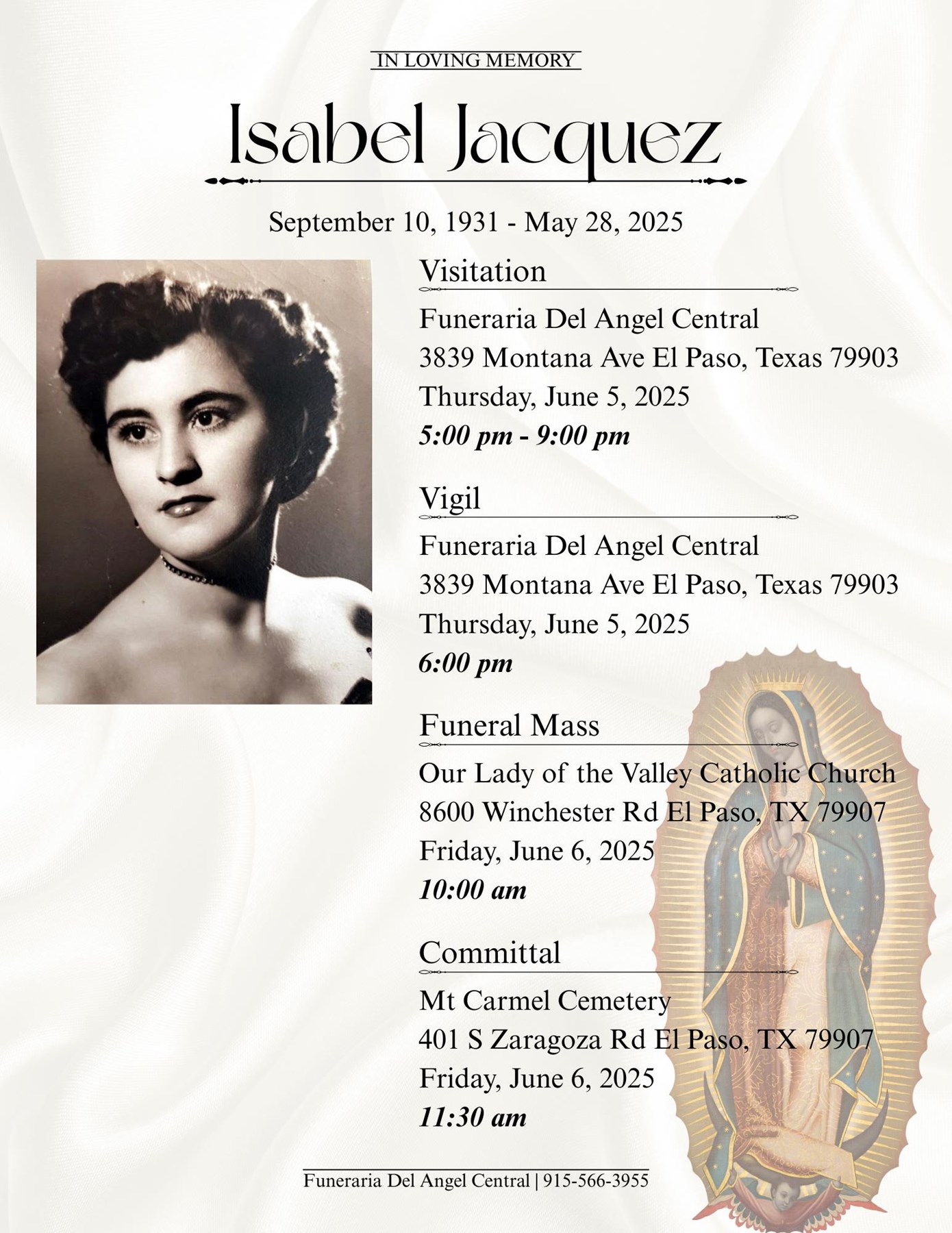 Obituary of Isabel Jacquez