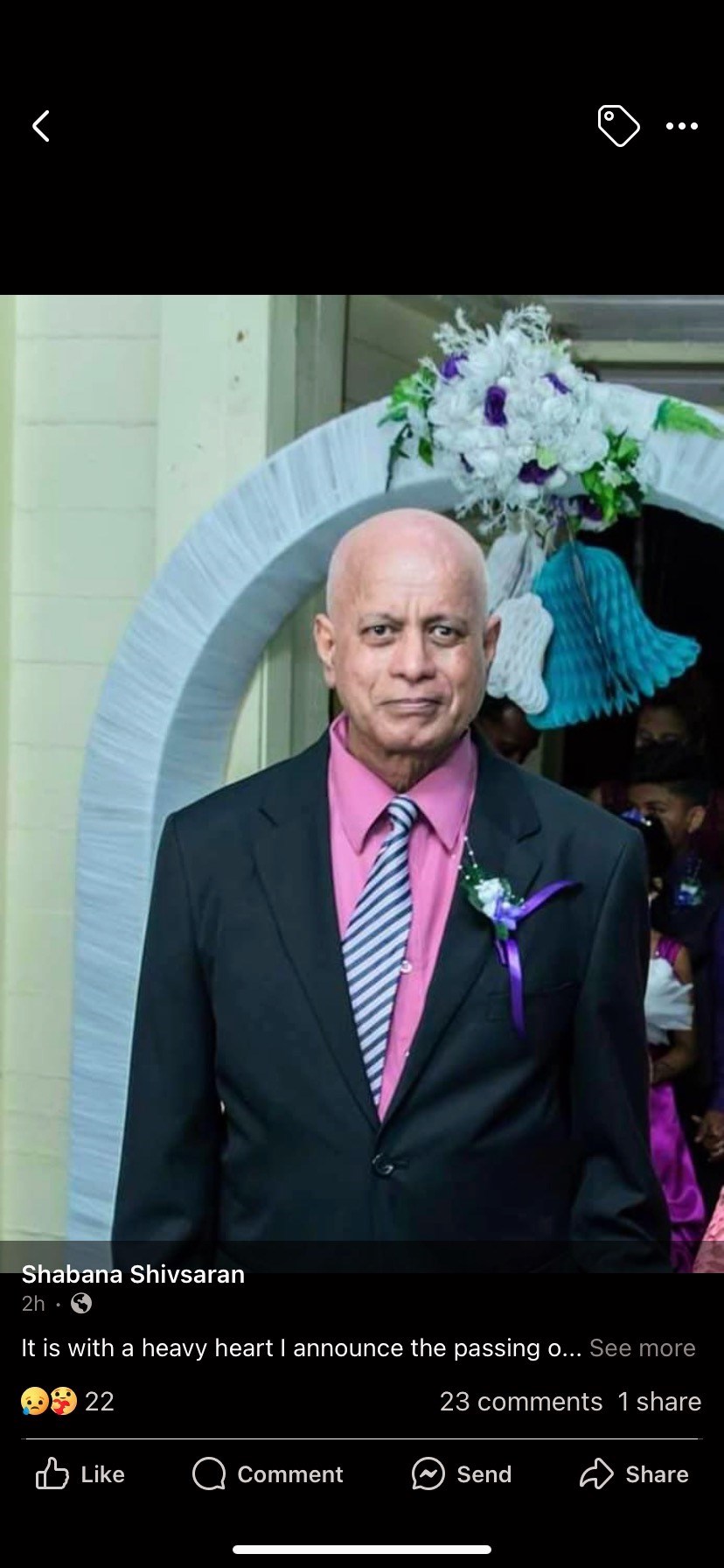 Obituary of Harry Persaud