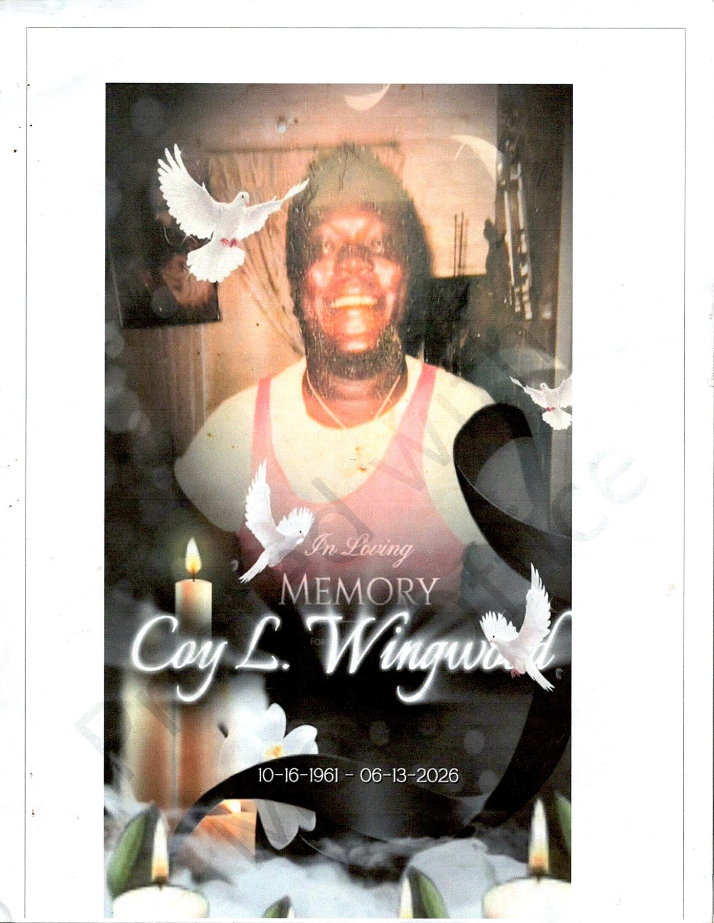 Obituary of Coy Leslie Wingwood