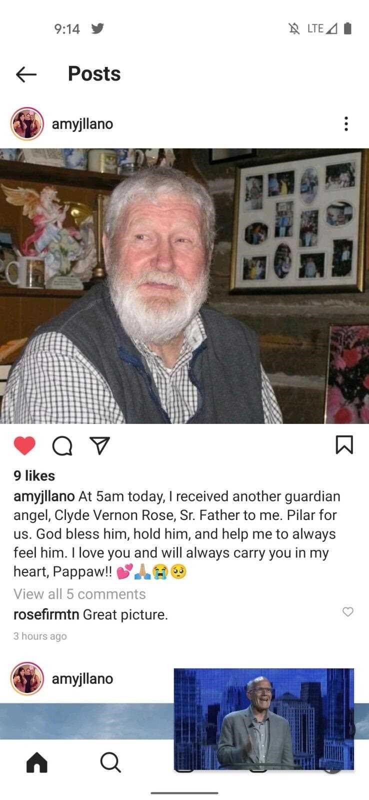 Obituary of Vernon Rose