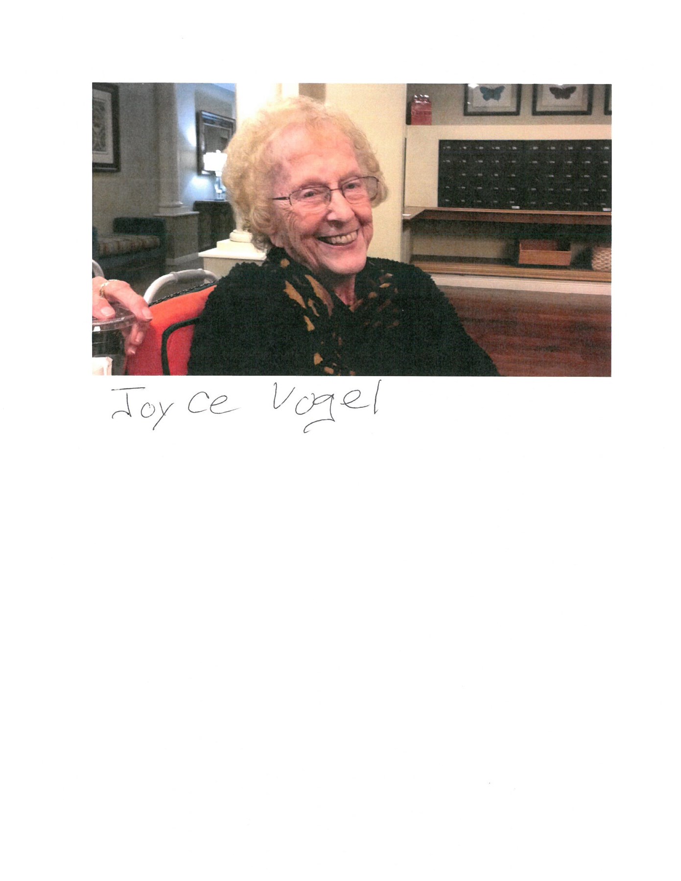 Obituary of Joyce Vogel