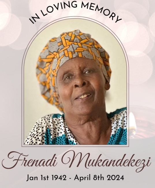 Obituario de Frenadi Mukandekezi Nyirarudodo