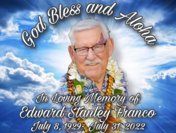 Avis de décès de Edward Stanley Franco