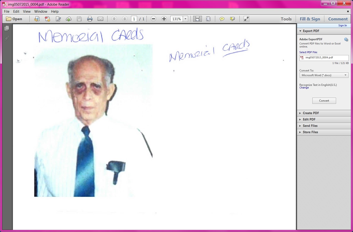 Obituary of Arturo Orozco Flores