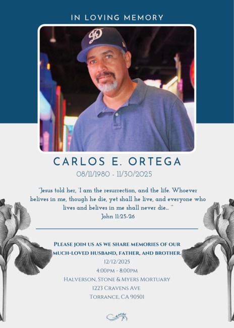 Obituario de Carlos Eduardo Ortega