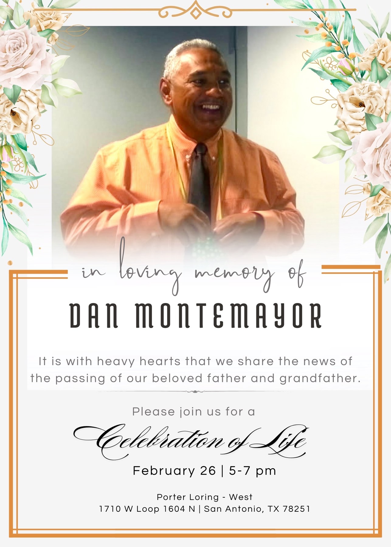 Obituario de Daniel M. Montemayor