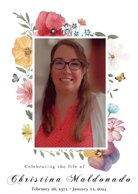 Obituary of Christina Maria Maldonado