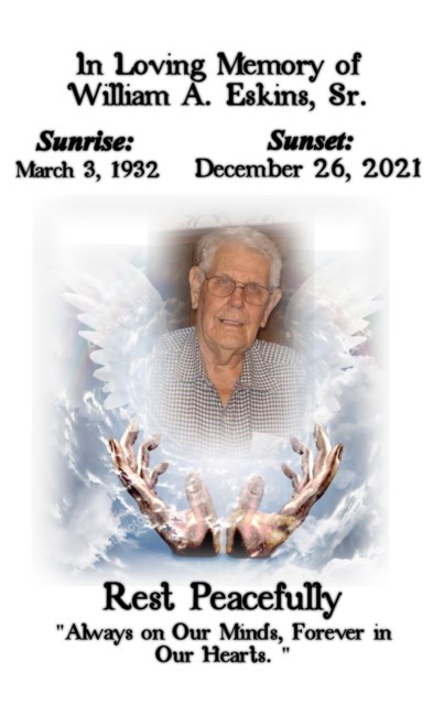 Obituary of William "Bill" Allen Eskins, Sr.