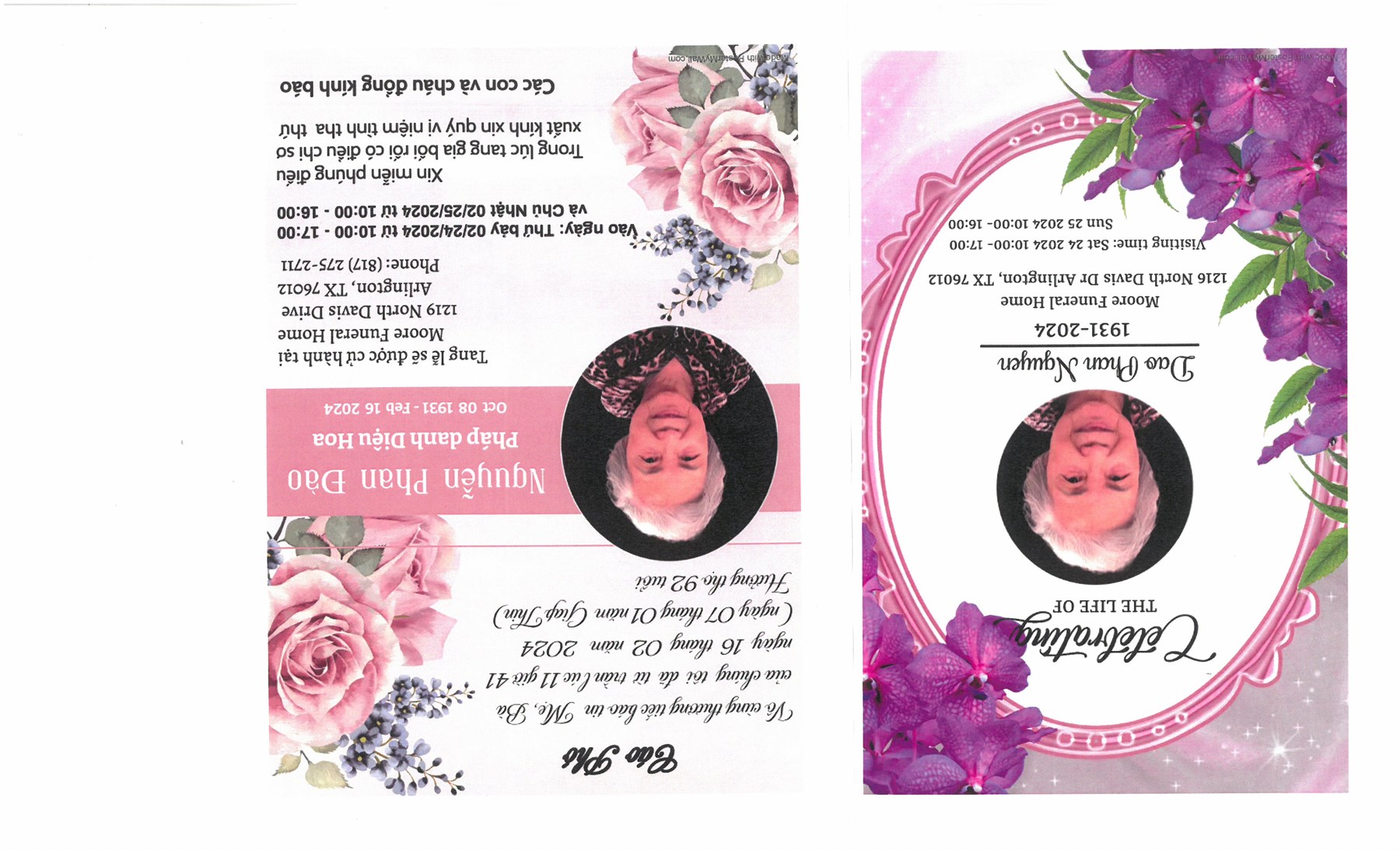 Obituary of Dao Phan Nguyen