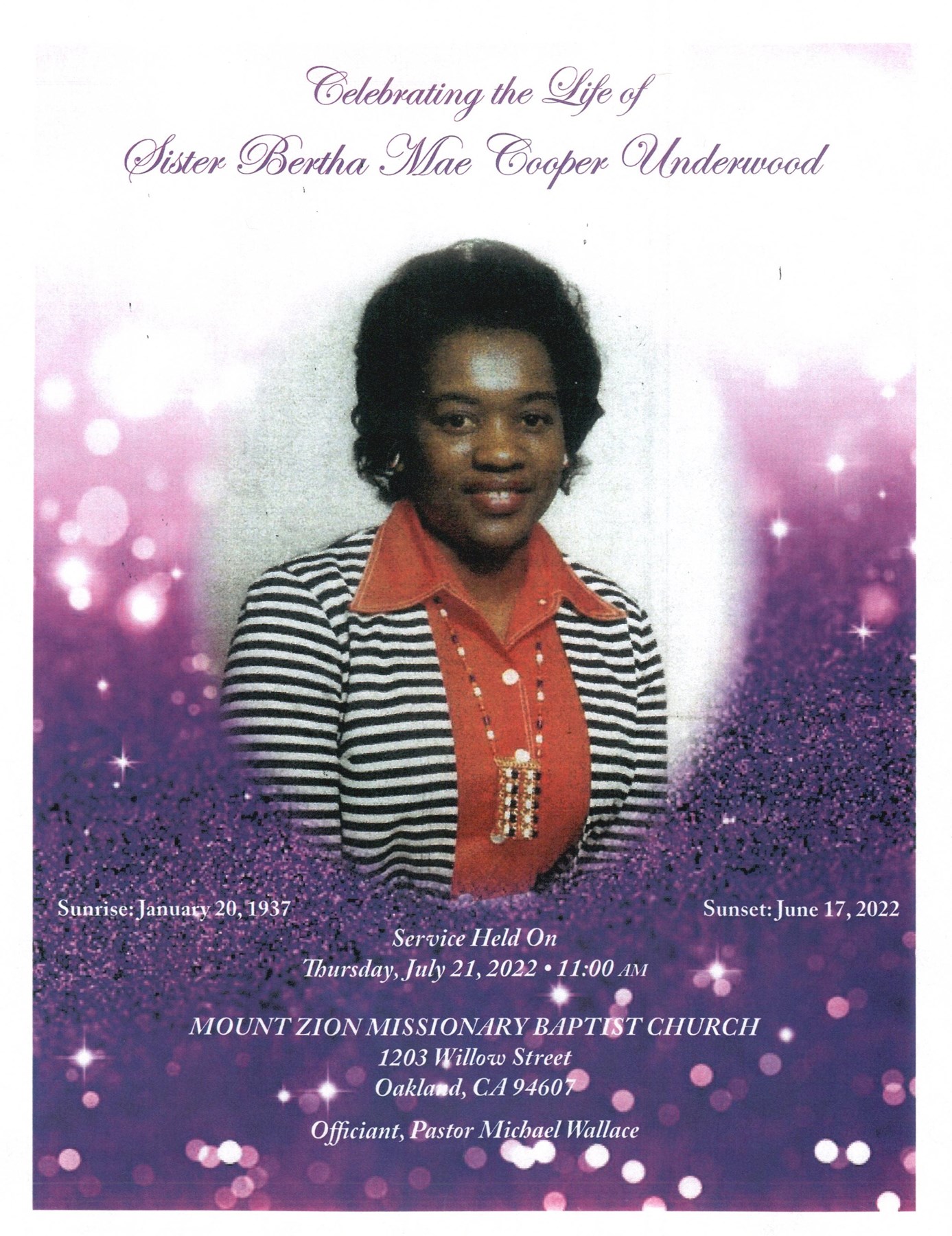 Obituary of Bertha Underwood